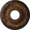 Ekena Millwork Blackthorn Ceiling Medallion (Fits Canopies up to 4 7/8"), 11 3/4"OD x 3 5/8"ID x 1"P, Rust CM11BLRUS - alternate 1